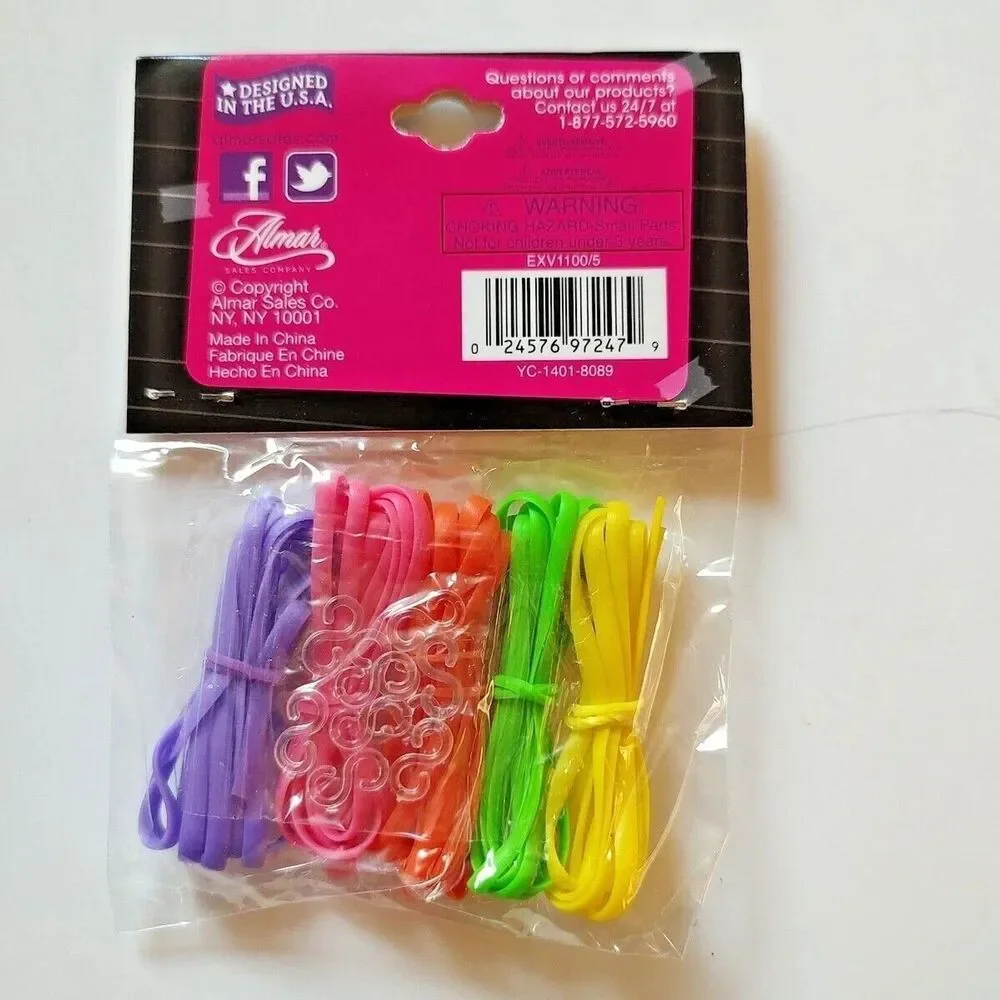 Expressions DIY Rubber Friendship Bracelet Making Kit Latex Free Party Favor